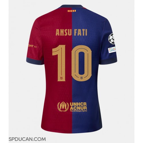 Muški Nogometni Dres Barcelona Ansu Fati #10 Domaci 2024-25 Kratak Rukav